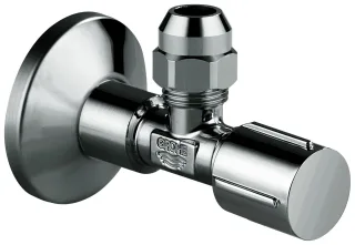 GROHE Eckventil 22037 1/2x3/8'' Rosette Metallgriff hard graphite, 22037A00 22037A00