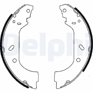 Delphi Bremsbacken hinten Citroen Fiat Lancia Peugeot LS1715