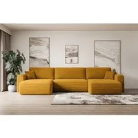 ALTDECOR Wohnlandschaft ORRO-U, Corner Sofa Bett Eckcouch Couch L-Form Schlafcouch Ausziehbar