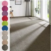Andiamo Teppichboden Ines, Kräuselvelours, Gesamthöhe 8,5 mm, Luxusklasse LC2, rechteckig, Uni Farben, Breite 400 cm, strapazierfähig & pflegeleicht