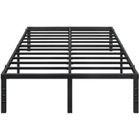 Yaheetech Metallbett 90×190/90×200/140×200/160×200/180×200 cm, Bettrahmen 36/41 cm H mit Lattenrost, Bettgestell aus Metall