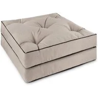 Aspero Sitzauflage 2 Stuhlkissen 50x50 cm Valletta, Gepolsterte Outdoor Auflage mit Steppung
