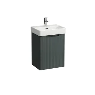 LAUFEN Waschtischunterschrank JUNA 320x422x515 1 Tür rechts m. Griffmulde f.WT H815961 verkehrsgrau, H4114421092661