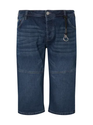 Tom Tailor - Plus - Loose Fit Jeansshorts tinted blue denim - Gr. - 44
