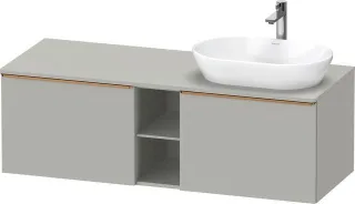 Duravit D-Neo Konsolenwaschtischunterbau wandhängend Betongrau Matt 1400x550x459 mm - DE4950R0407000 DE4950R04070000