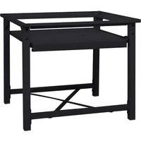 vidaXL Waschmaschinenumbauschrank Waschmaschinen-Podest Schwarz 60 x 56 x 52 cm Stahl (1-St)