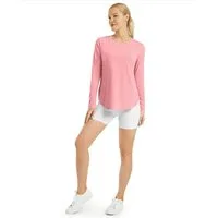 G4Free Langarmshirt Damen Langarmshirt UPF 50+ Atmungsaktiv Trainingsshirt UPF 50+ UV-Schutz,Schnelltrocknend,Atmungsaktiv, Hohe Seitenschlitze