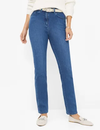 Raphaela by Brax Damen Five-Pocket-Hose Style LORA, denim blau, Gr. 36