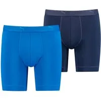 PUMA Langer Boxer PUMA MEN SPORT MICROFIBER LONG BOXERS 2P (2er Pack) mit Logo-Bund