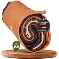 Langlauf Schuhbedarf Bastelnaturmaterial Lederstücke - Bastelleder - DIN A3 Extragroß 1kg Brauntöne Lederreste