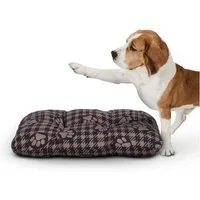 Bestlivings Tierkissen mit Pfoten Kassettensteppung, Polyester, 40x60 cm (kleine Hunde), kuschelweich, 40°C waschbar