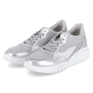 Gabor Low Sneaker  Grau - Gr. 43 -  Leder und Textil