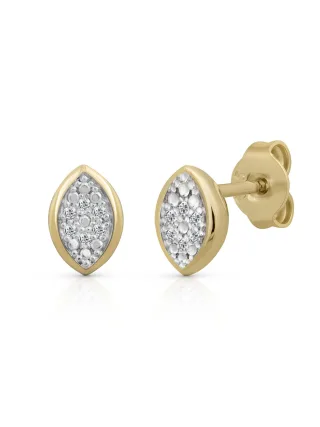Orolino Ohrringe Gold 585 mit 3 Brillanten zus. 0,02ct.