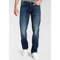 AJC Straight-Jeans gerade geschnitten, Used-Look-Waschung, niedrige Leibhöhe