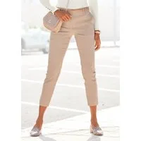 Vivance by Lascana Chinohose mit kleinem Beinschlitz (mit Gürtel in Lederoptik) in klassischer Basic-Form, Stoffhose, Business-Look