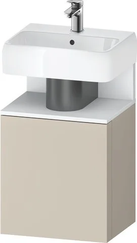 Duravit Qatego Waschtischunterbau wandhängend Taupe Supermatt 440x350x645 mm - QA4076L18830000 QA4076L18830000