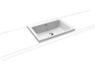 Kaldewei Aufsatzwaschtisch PURO Mod.3154, 600 x 460, alpin. matt,PEFF,AD 900406033711
