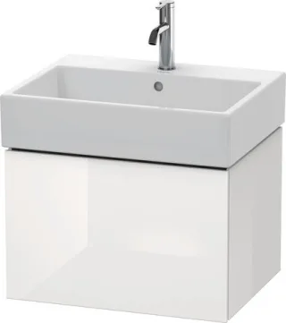 Duravit L-Cube Waschtischunterbau wandhängend Weiß Hochglanz 584x459x394 mm - LC617508585 LC617508585