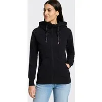 Ragwear Kapuzensweatjacke NESKIA ZIP B O mit hochgeschnittener Kapuze mit Kordel