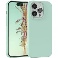 EAZY CASE Handyhülle für Apple iPhone 14 Pro Hülle Silikon 6,1 Zoll, Hülle Silikon kratzfest Smart Slimcover Bumper Case Etui Mint Grün