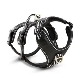 Wolters Active Pro Geschirr No Escape Geschirr Hundegeschirr schwarz/ silber XXS