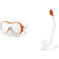 Intex Taucherbrille Schnorchel Schwimmbrille Wave Rider Swim Set ab 8 Jahren 55647