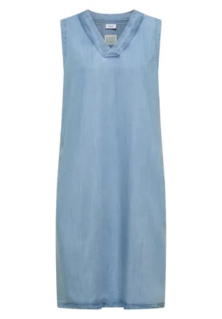 Cecil - Ärmelloses Lyocell-Kleid blau - Gr. - S