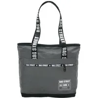 BAG STREET INTERNATIONAL Schultertasche Nylon Shopping Bag mit Henkel-Print
