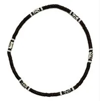 Westernlifestyle Kette ohne Anhänger Tribal Coconut S Heishi Halskette mit Tribal Perlen Stretch
