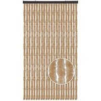 Arsvita Türvorhang Flauschvorhang 90cm x 200cm (1 St), Ösen, blickdicht, Insektenschutz Vorhang für Terrasse, Balkon, Pavillon, Camping