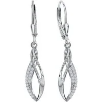 Firetti Paar Ohrhänger Schmuck Geschenk Silber 925 Ohrschmuck Patentbrisur Tropfen, mit Zirkonia (synth)