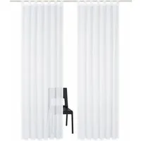 OTTO home Gardine REGINA (2 St), Schlaufen, transparent, Vorhang, Fertiggardine, 2-er Set, transparent, modern