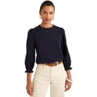 Love & Roses Langarmbluse Love & Roses Jersey-Shirt mit 3/4-Ärmeln, Regular (1-tlg)