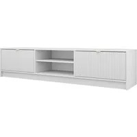 MIRJAN24 TV-Schrank Tireno 2K (mit zwei Klappen) Aluminiumgriff in der Farbe Gold