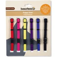 Beeztees Hunde-Halsband Hundehalsband für Welpen groß - 6er Pack