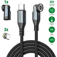 4smarts 4smarts USB-C 540° Magnetkabel-Set GravityCord 240 Induktions-Ladegerät