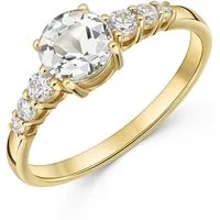 Firetti Fingerring Schmuck Geschenk Gold 333 Damenring Ring, mit Amethyst, Zirkonia (synth)