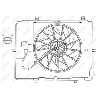 NRF K?hlerl?fter Mercedes C-Klasse W202 E-Klasse W210