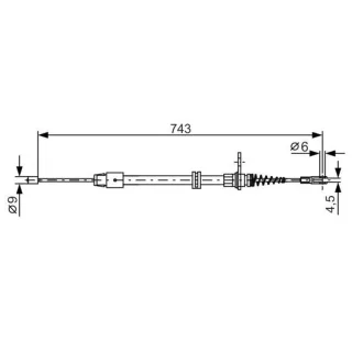 Bosch Handbremsseil hinten Mercedes C-Klasse Cls E-Klasse