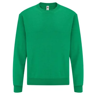 Fruit of the Loom - "Classic" Sweatshirt für Herren angesetzte Ärmel (Heidekraut-Grün)