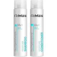Femmas Premium Haarpflege-Set Femmas Moistcare Shampoo & Conditioner Bundle, Mit Arganöl