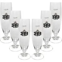 Jever Gläser-Set Jever Bierglas Bierpokal Glas Gläser-Set - 6x Pilstulpen 0,3l geeich