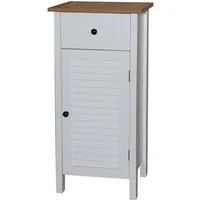 HTI-Line Midischrank Badezimmerschrank Bambus (Stück, 1-St., 1x Badezimmerschrank, ohne Dekoration) Midischrank 1 Schublade 2 Regalfächer