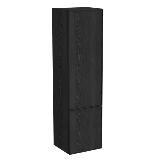 VitrA New Metropole Edge Hochschrank mit 2 Türen mit Türanschlag rechts 40 x 37 x 150 Schwarz,80545 80545