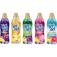 Vernel Aromatherapie Fragipani & Malediven & Dschungel & Magnolie & Lotus Weichspüler (Mix-Set, [5-St. 5x 39 WL (195WL) mit ätherischen Ölen)