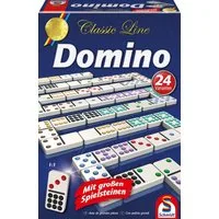 Schmidt Spiele Spiel Classic Line, Domino, mit extra großen Spielsteinen