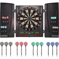 B Best Sporting Dartautomat Elektronische Dartscheibe Wembley mit LCD-Anzeigen, E-Dartscheibe mit 12 Dartpfeilen & Ersatzspitzen