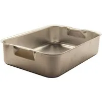 AcMax Thermobehälter Bräter / Ofen / Auslageschale 37 x 27 x 9 cm, eckig, Aluminium