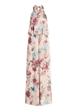 V by Vera Mont - Jumpsuit Beige/Dark Red - Gr. - 42