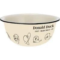 Geda Labels GmbH Müslischale Donald Duck Model Sheet Vintage, Keramik, (1-tlg), Beige, 600 ml, spülmaschinengeeignet